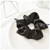 1pcs Lady Hair Scrunchies Ring Elastic Pure Color Bobble Sports Dance Scrunchie(Black) view 1
