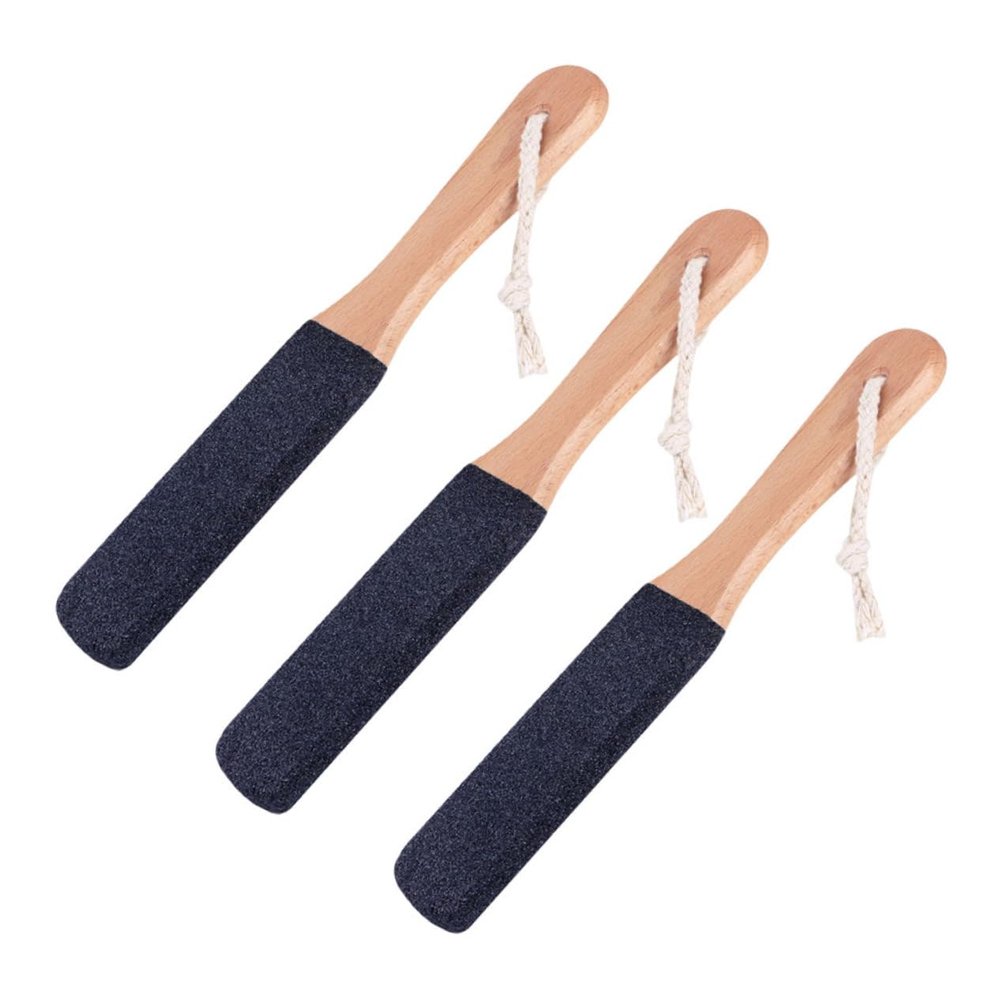 Beavorty 3pcs Ergonomic Double Sided Foot Scraper Non Slip Handle Portable Remover for Smooth Feet Care Travel