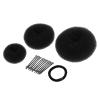 Donut Scrunchie Holder Hair Bun Ring Hairdressing Maker Tool for Girls(Black) view 1