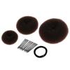 Donut Scrunchie Holder Hair Bun Ring Hairdressing Maker Tool for Girls(Black) view 4