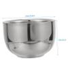 AUTSUPPL Stainless Steel Shaving Soap Bowl for Men Heat Insulation Shaving Mug Lid for Foam Preparation and Grooming Essentials Random Style view 2