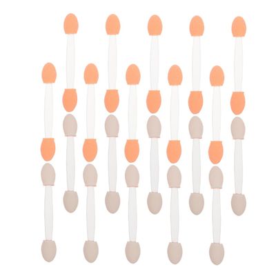 Gogogmee 50Pcs Dual-Sided Disposable Eyeshadow Applicator Brush Set for Women Convenient Eye Makeup Tool Soft Sponge Tips for Travel and Daily Use