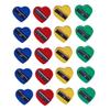 LALAFINA 60Pcs Heart Shape Eyebrow Pencil Sharpener Versatile Eyeliner and Lip Pencil Sharpener Compact and Lightweight for Travel for School and Home Use view 1