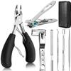 TARSHYRY 7Pcs / Set Ingrown Toenail Tools Kit,Toenail Clippers for Seniors Thick Toenails, Heavy Duty Toe Nail Clippers Adult Thick Nails Long Handle view 1