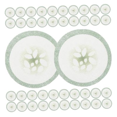 Beavorty 200Pcs Cucumber Print Eye Skincare Pads Non Woven Eye Masks for Gentle Eye Care High Absorption Fabric for Home and Relaxation