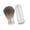 DEARMAMY Men's Shaving Brush with Aluminum Tube Beard Brush for Grooming Soft Bristles for Wet/Dry Shaving for Gentlemen's Daily Routine view 1