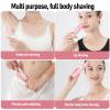 TARSHYRY 2 in 1 Electric Body Hair Trimmer for Women, Cordless Rechargeable Electric Bikini Trimmer, Lady Epilator Razors for Legs Armpit (Pink) view 3