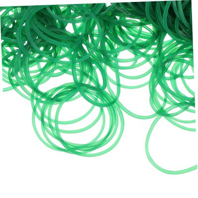 Gadpiparty High Elasticity Green Rubber Bands 1 lb Heavy Duty Hair Ties for Toddlers Office School DIY Crafts Sturdy Elastic for Braid and Binding Papers