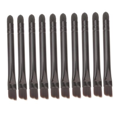 BIUDECO 10 Pcs Double-Ended Eyeshadow Brush Set Sponge and Brow Brush Versatile Makeup Applicators for Women for Eye Makeup Application