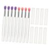 Gogogmee 8pcs Silicone Lip Mask Applicators with Lid Multifunctional Eyeshadow Brush for Makeup Enthusiasts for Lip and Eye Application view 1