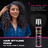 Hair Styling Foam by Extravagant Techniques  Lightweight Volumizing Mousse for All Hair Types  Controls Frizz, Adds Shine & Moisture  Curl Enhancer for Waves & Natural Texture  200ml. view 2