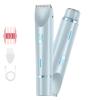 Easepicks 2-in-1 Women's Electric Shaver & Bikini Trimmer, Rechargeable Waterproof Razors, Underarms Bikini Line Painless Hair Removal for Face, Wet/Dry Use Hypoallergenic Blades (Blue) view 1