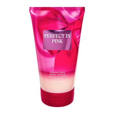 Bath and Body Perfect In Pink Foaming Sugar Body Scrub, 8 oz