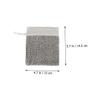 BIUDECO 2Pcs Drawstring Soap Saver Pouch for Foaming Bar Soap Exfoliating Mesh Bags for Handmade and Facial for Bathing and Skin Care Linen Material view 2
