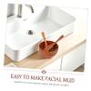 DEARMAMY 3-Piece Wooden Facial Mask Mixing Bowl Set with Spatula and Spoon Natural Skincare Accessories for DIY Face Masks and Home Salon Use view 3