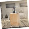 Amosfun Bamboo Soap Dispenser Bottle Refillable Lotion Container for Kitchen and Bathroom Design Pump for Hand Soap Shower Gel and Shampoo view 2