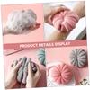 WOFASHPURET 4Pcs Pumpkin Bath Balls Lovely Foaming Bath Flowers for Exfoliating Skin Care Soft Mesh Design for Rich for Home Hotel Use for Friends Family view 3