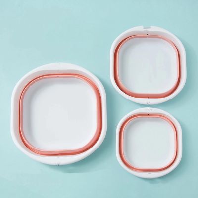 (1PCS) Folding Basin, Portable Silicone, Collapsible washbasin, Vegetable washbasin, Dormitory Plastic, Foot Soaking Footbath, Multi-Purpose