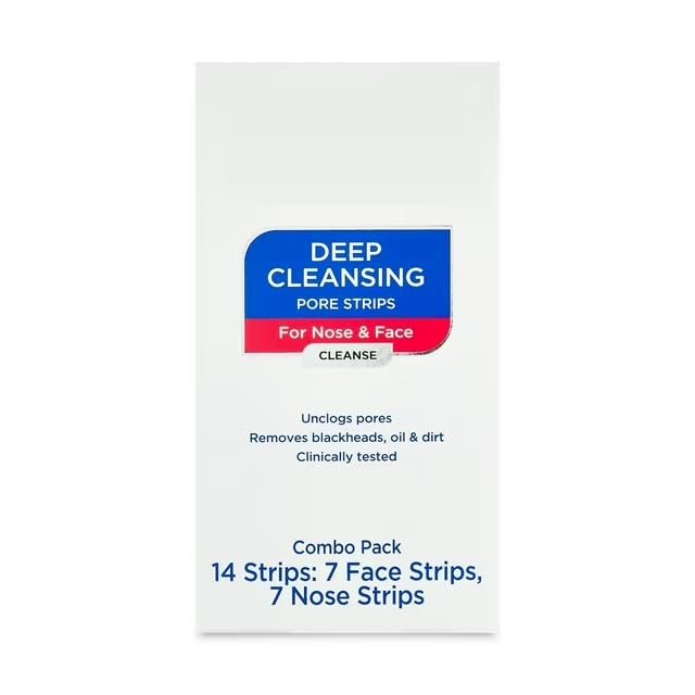 SEDLAV Deep Cleansing Pore Strips for Face Care Removal of Blackheads Oil & Dirt (14 Count of 7 Face Strips and 7 Nose Strips), Sticker