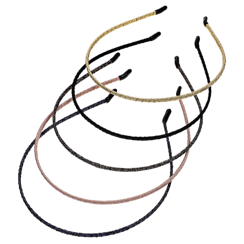 ARTSEWPLY 5pcs Elegant Retro Headband Thin Elastic Headbands for Women Boho Style Daily Headwear Accessory