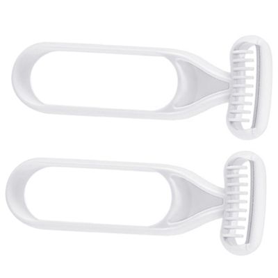Beavorty 2pcs Body Hair Trimmers for Women Safe Armpit Eyebrow Razor Manual Hair Removal Tool Painless Shaver for Sensitive Skin for Personal Grooming