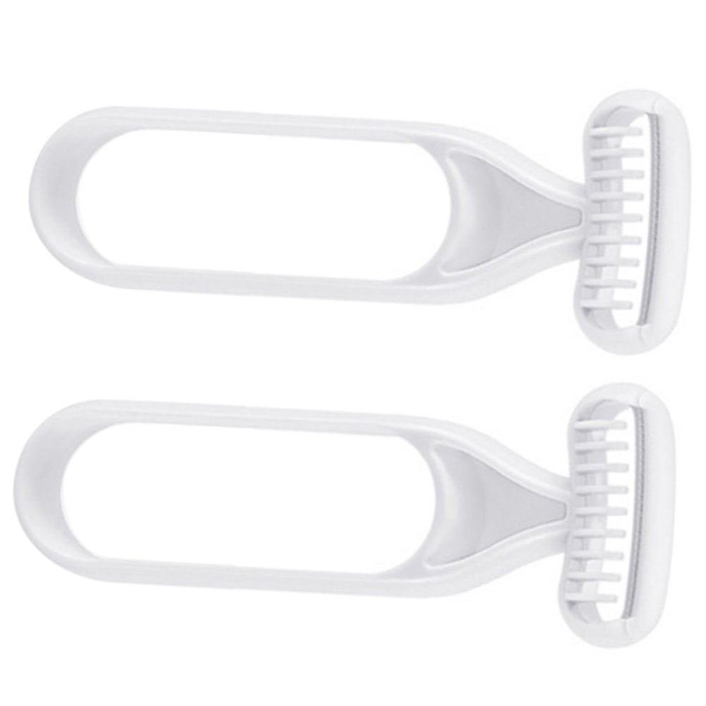 Beavorty 2pcs Body Hair Trimmers for Women Safe Armpit Eyebrow Razor Manual Hair Removal Tool Painless Shaver for Sensitive Skin for Personal Grooming