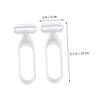Beavorty 2pcs Body Hair Trimmers for Women Safe Armpit Eyebrow Razor Manual Hair Removal Tool Painless Shaver for Sensitive Skin for Personal Grooming view 2
