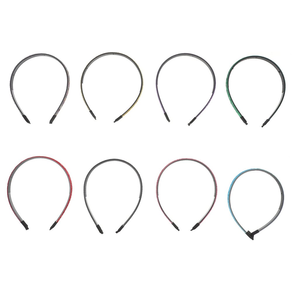 BIUDECO 8pcs Chic Glitter Hairband Slip Headband for Boys and Girls Girls for Birthday Party