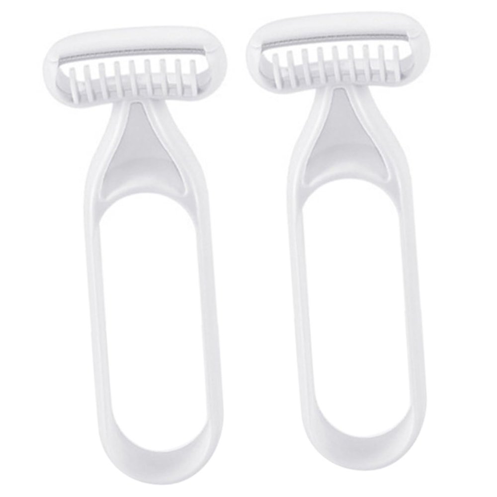 NIYANGLE 2pcs Women's Body Hair Trimmer Set Safe Armpit Eyebrow Shaver Blade Remover Tool for Smooth Shaving Portable Beauty Care for Women