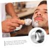 Gogogmee Stainless Steel Shaving Bowl Set for Men 2-Piece Shaving Soap Container Bubble Design Sturdy Shave Brush Bowl for Daily Grooming and Barber Use view 3