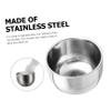 Gogogmee Stainless Steel Shaving Bowl Set for Men 2-Piece Shaving Soap Container Bubble Design Sturdy Shave Brush Bowl for Daily Grooming and Barber Use view 4