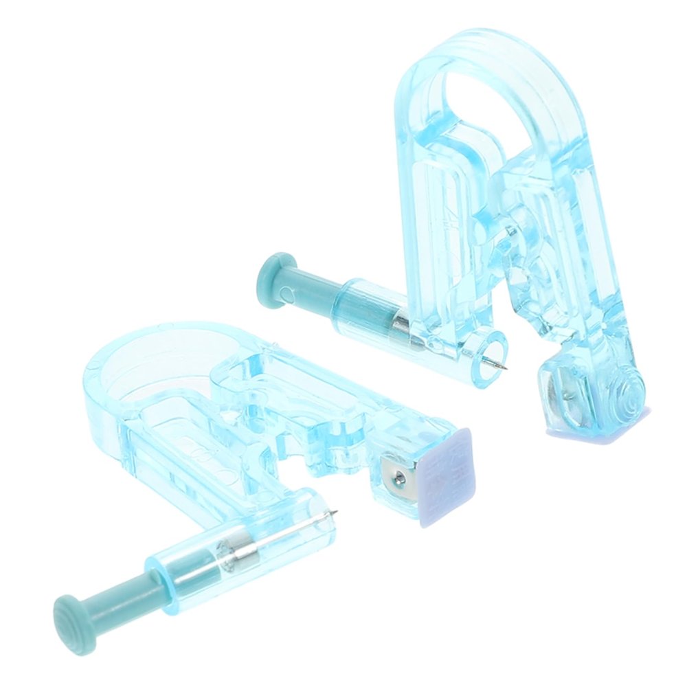 PartyKindom 2pcs Reusable Piercing Gun for Earrings Ear Piercing Tool Marker Painless Ear Stud Piercer Kit for Adults and Boy Girl Portable Device