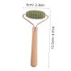 DEARMAMY Jade Facial Roller Massager Natural Jade Stone Eye and Face Massage Tool with Ergonomic Wooden Handle for Skin Care Muscle Relaxation Travel Friendly Beauty Essential view 2