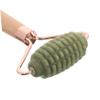 DEARMAMY Jade Facial Roller Massager Natural Jade Stone Eye and Face Massage Tool with Ergonomic Wooden Handle for Skin Care Muscle Relaxation Travel Friendly Beauty Essential view 3