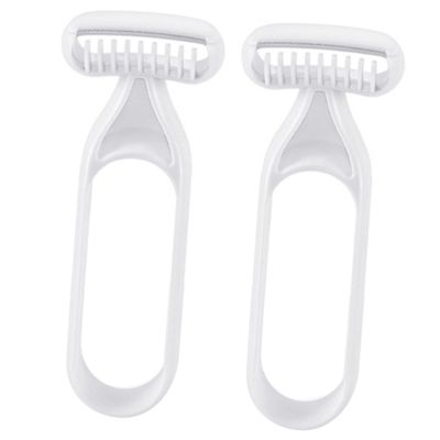 Healvian 2pcs Women's Eyebrow Trimmer Armpit Shaver Safe Precision Blade Hair Remover Tool for Body Hair Removal for Sensitive Skin Travel-Friendly Beauty Care