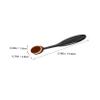 VICASKY Travel Makeup Brush Multi Functional Foundation Powder Highlighter Brush with Dense Bristles for Even Application Soft Faux Material for Cheeks Blush view 2