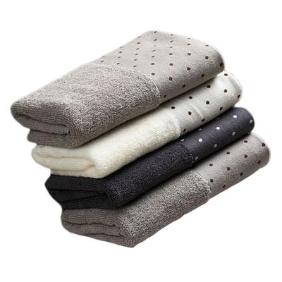 DEARMAMY 4Pcs Cotton Face Cleansing Towels Soft Absorbent Household Facecloths Random Colors for Bath Spa Gym Daily Use Durable