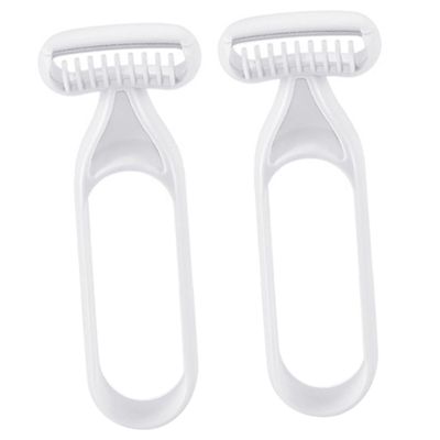 Beaupretty 2Pcs Portable Armpit Hair Trimmer for Women Lightweight Body Hair Remover Tool for Precise Shaving Hard to Reach Areas Durable and Travel Friendly Design