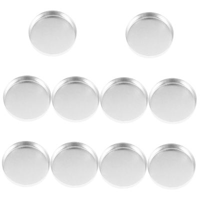 FOMIYES 10Pcs Small Empty Eyeshadow Pans for DIY Makeup Lightweight Makeup Powder Sample Containers Eyeshadow Tray for Convenient Storage and Travel
