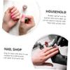 TOVINANNA Nail Liquid Bowl Set of 2 Octagonal Glass Crystal Cups with Lid for Manicure Powder Application for Nail Art Enthusiasts Professional Supplies view 3