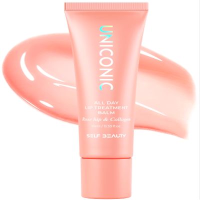 SELF BEAUTY All Day Lip Treatment Balm | Vegan Moisturizing Lip Balm (Rose hip & Collagen)