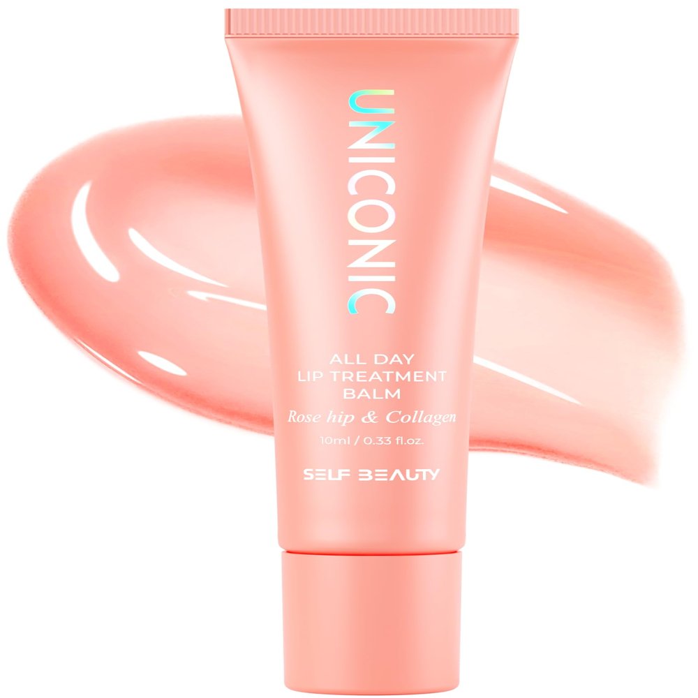SELF BEAUTY All Day Lip Treatment Balm | Vegan Moisturizing Lip Balm (Rose hip & Collagen)