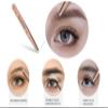 5Pcs Facial Tweezers Set, Professional Stainless Steel Tweezers for Eyebrows,Remove Ingrown Hair Tweezers and Broken Hair,Leather Case Storage for Traveling view 3