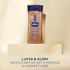 Vaseline Glazed and Glisten Sunlit Glow Body Gel Oil Vanilla Cocoa Shimmering with Ultra-Hydrating Lipids and 100% Pure Cocoa Butter, 6.8 Oz view 4
