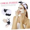 NOLITOY 2Pcs Cow Pattern Makeup Headband Adorable Bow Headband for Spa Face Washing and Shower Cute Cow Horns Hair Accessories for Daily Use view 3