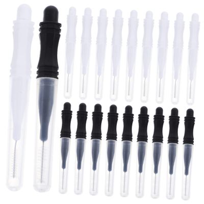 Beaupretty 60 Pcs Micro Eyebrow Brush with Caps Brow Lamination Tool for Professional Use Micro Brushes for Eyebrow Care and Shaping