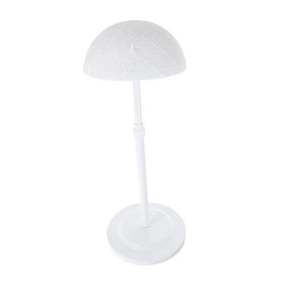 Yardenfun Portable Adjustable Wig Stand with Base Height for Home Salon Display and Storage Modern Minimalist Design for Wigs and Hats Easy to Assemble and Transport