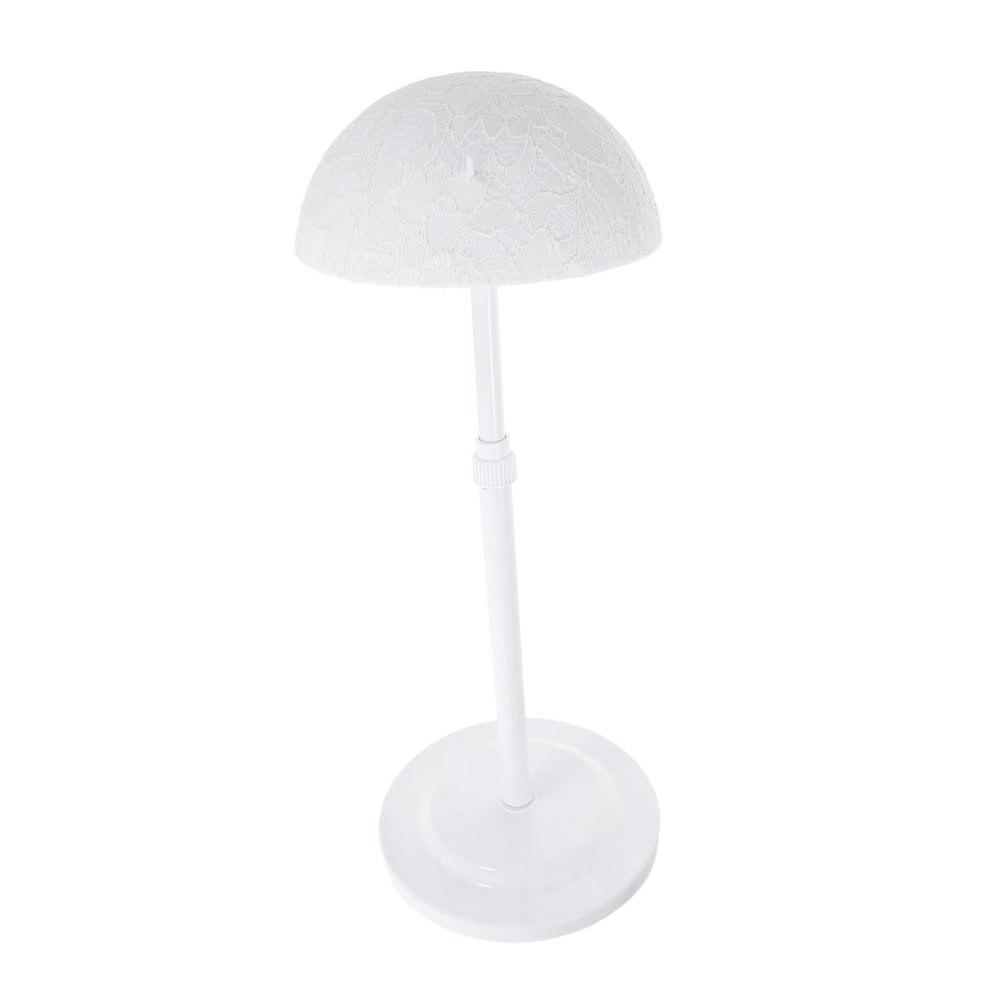Yardenfun Portable Adjustable Wig Stand with Base Height for Home Salon Display and Storage Modern Minimalist Design for Wigs and Hats Easy to Assemble and Transport