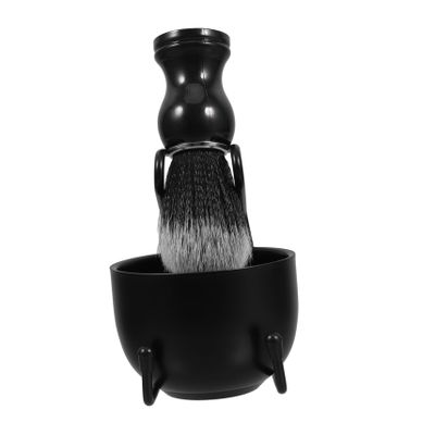Ipetboom Men's Shaving Brush Set Bowl and Stand 3-Piece Manual Shaving Kit for Grooming Includes Beard Brush Holder for Daily Use and Barbershop Essentials