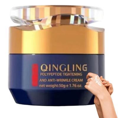3 Diamonds Qingling Anti-Aging Face Cream  Wrinkle Reducing Moisturizer with Polypeptides, Skin Tightening & Hydrating Cream for Fine Lines and Wrinkles (Pack of 1)